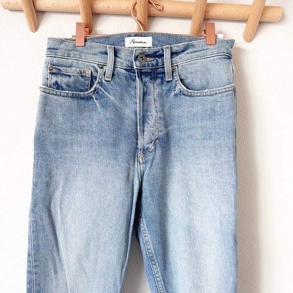 Rowan High Rise Button Fly Straight Leg Jeans - Picture 2 of 11